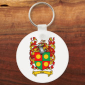 PORTE-CLÉS COX FAMILLE CREST - COX COAT OF ARMS (Recto)