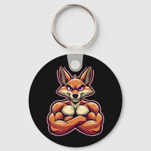 Porte-clés Coyote Flexing Muscles Van Lover Bodybuilding Gym