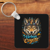 Porte-clés Coyote urbain (Recto)