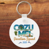 Porte-clés Cozumel Vacation 2025 Tropical Getaway Adventure (Recto)