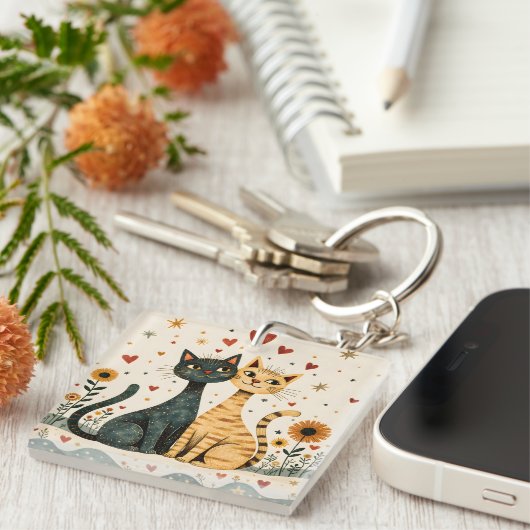 Porte-clés Cozy Cats (Devant Droit)