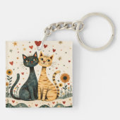 Porte-clés Cozy Cats (Dos)