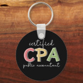 Porte-clés CPA Certified Public Accountant Gifts (Recto)