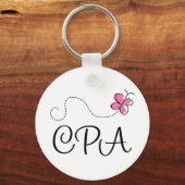 Porte-clés CPA rose (Recto)