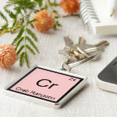 Porte-clés Cr - Rangoon de crabe Symbole de l'élément de chim (Côté)