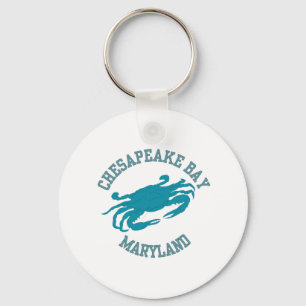 Porte-clés Crabe bleu de baie de chesapeake
