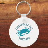 Porte-clés Crabe bleu de la baie Chesapeake (Recto)