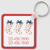 Porte-clés Crabe rouge côtier Prise de Noël (Dos)