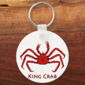 Porte-clés Crabe rouge (illustration couleur) (Recto)