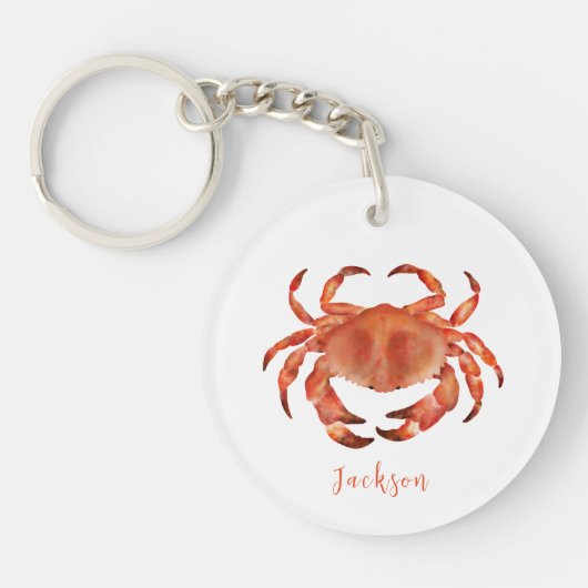 Porte-clés Crabs Seaside Coastal Nautical (Devant)