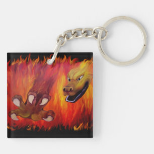 Porte-clés Craie rouge dragon