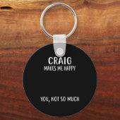 Porte-clés Craig Makes Me Happy, You Not So Much Name Shirt  (Recto)