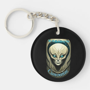 Porte-clés Crâne Alien Tête Thunder_Cove