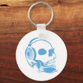 Porte-clés Crâne avec casque (Recto)