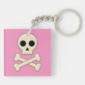 Porte-clés Crâne avec os (Dos)