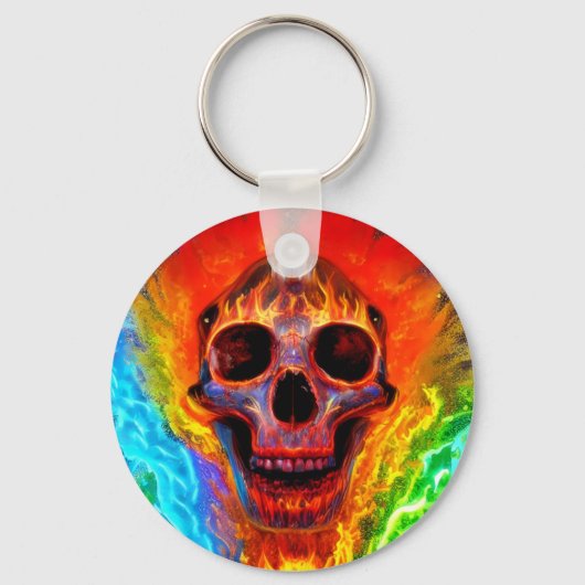 Porte-clés Crâne couleur (Recto)
