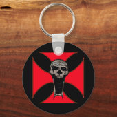 Porte-clés Crâne croisé modèle (Recto)