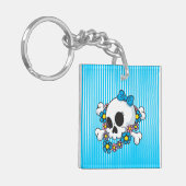 Porte-clés Crâne d'alimentation des fleurs (Devant gauche)