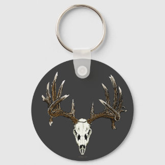 Porte-clés Crâne de cerf blanc 1