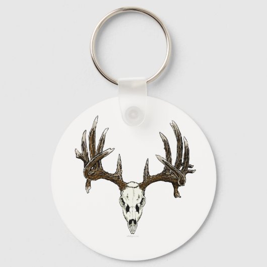 Porte-clés Crâne de cerf blanc 1 (Recto)