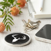 Porte-clés Crâne de chasse de cerfs communs avec des (Côté)