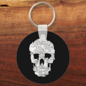 Porte-clés Crâne de chat Kitty Skeleton Costume d'Halloween T (Recto)