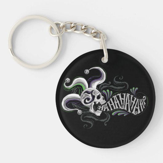 Porte-clés Crâne de joker du peloton | de suicide - Haha (Devant)