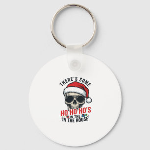 Porte-clés Crâne de Noël Ho Ho Ho Humour Design