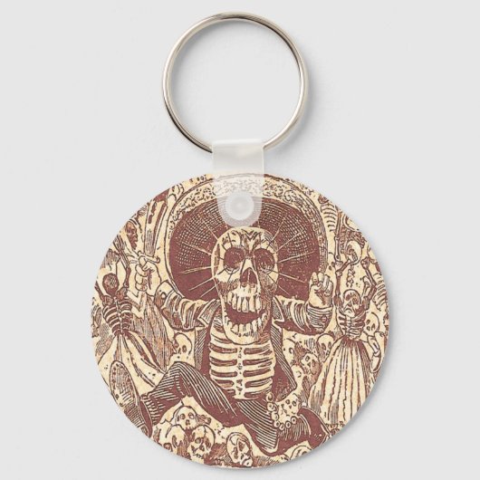 Porte-clés Crâne de Oaxaca, La Calavera Oaxaqueña (Recto)