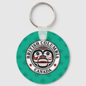 Porte-clés Crâne de pleurs de l'art rouge amérindien (Recto)