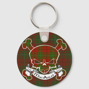 Porte-clés Crâne de tartan de MacAulay