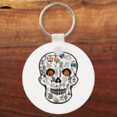 Porte-clés Crâne d'Halloween 67 2025 (Recto)