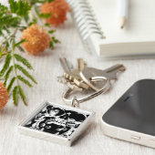 Porte-clés Crâne et anneaux (Côté)