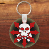 Porte-clés Crâne et flèches (Recto)