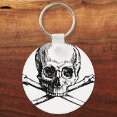 Porte-clés Crâne et os (Recto)