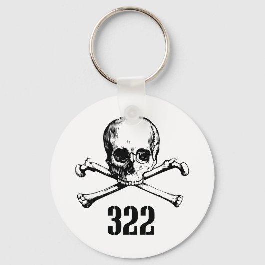 Porte-clés Crâne et os 322 (Recto)