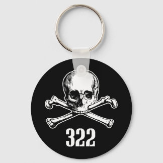 Porte-clés Crâne et os 322