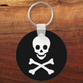 Porte-clés Crâne et os croisés (Recto)