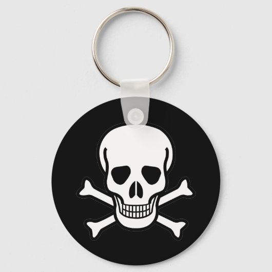 Porte-clés Crâne et os croisés (Recto)