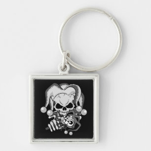 Porte-clés Crâne Evil Jester
