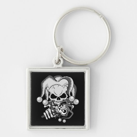 Porte-clés Crâne Evil Jester (Devant)