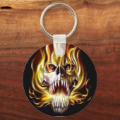 Porte-clés crâne-feu-flamme-mal (Recto)