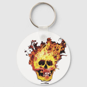 Porte-clés Crâne flamboyant