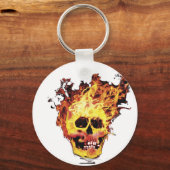 Porte-clés Crâne flamboyant (Recto)