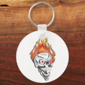 Porte-clés Crâne flamboyant (Recto)