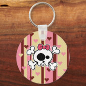 Porte-clés crâne girlie (Recto)