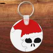 Porte-clés crâne goth noël (Recto)