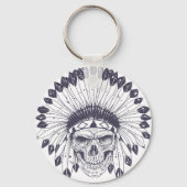 Porte-clés Crâne indien (Recto)
