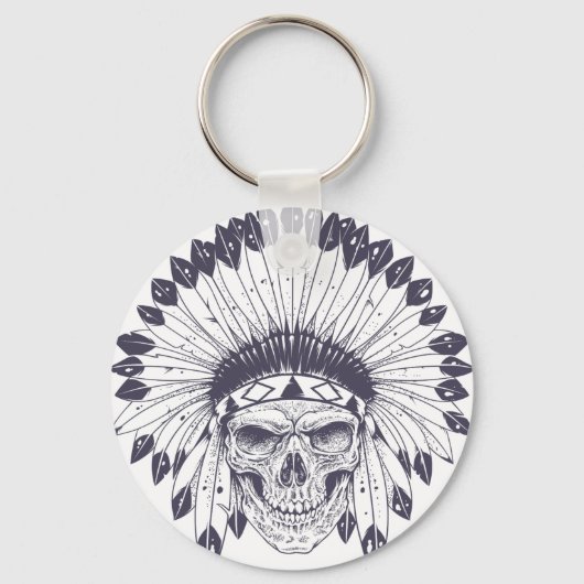 Porte-clés Crâne indien (Recto)