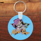 Porte-clés Crâne Mardi Gras Jester (Recto)
